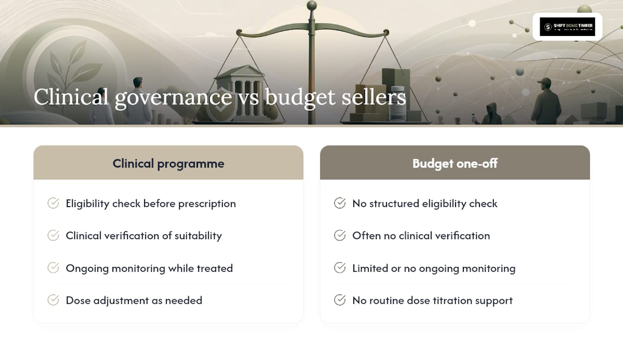 What clinical governance actually buys you — overview diagram